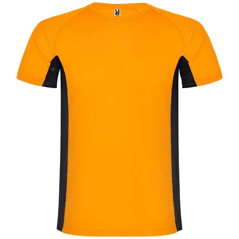 Shanghai Sport T-Shirt für Kinder, Fluor Orange, schwarz bedrucken, Art.-Nr. K65959AM