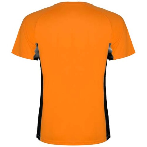 Shanghai Sport T-Shirt für Kinder, Fluor Orange, schwarz bedrucken, Art.-Nr. K65959AM