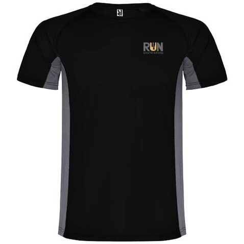 Shanghai Sport T-Shirt für Kinder, schwarz, Dark Lead bedrucken, Art.-Nr. K65959EM