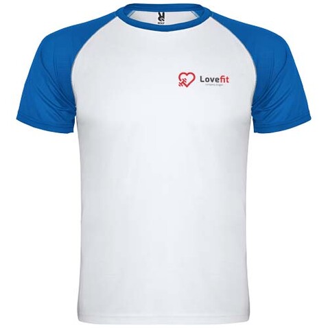 Indianapolis Sport T-Shirt für Kinder, weiss, royalblau bedrucken, Art.-Nr. K66508QM Indianapolis Sport T-Shirt für Kinder, weiss, royalblau bedrucken, Art.-Nr. K66508QM