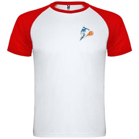 Indianapolis Sport T-Shirt für Kinder, weiss, rot bedrucken, Art.-Nr. K66508XD Indianapolis Sport T-Shirt für Kinder, weiss, rot bedrucken, Art.-Nr. K66508XD