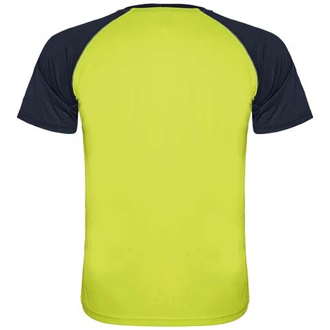 Indianapolis Sport T-Shirt für Kinder, Fluor Yellow, Navy Blue bedrucken, Art.-Nr. K66509ID