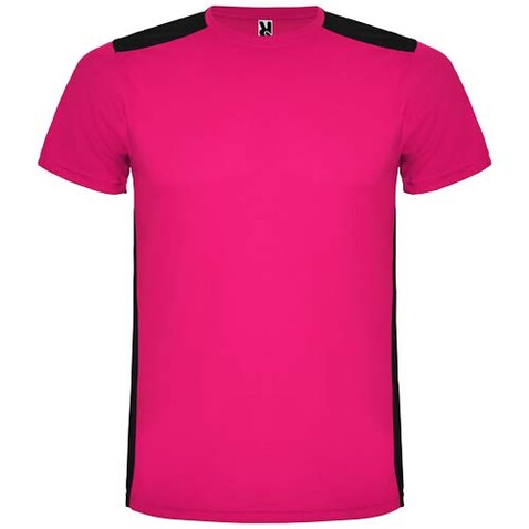 Detroit Sport T-Shirt für Kinder, fuchsia, schwarz bedrucken, Art.-Nr. K66529CM