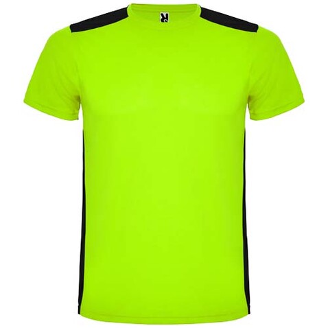 Detroit Sport T-Shirt für Kinder, limone, schwarz bedrucken, Art.-Nr. K66529OH