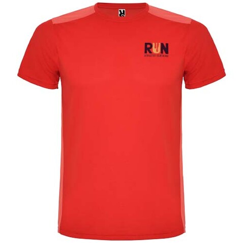 Detroit Sport T-Shirt für Kinder, rot bedrucken, Art.-Nr. K66529PM