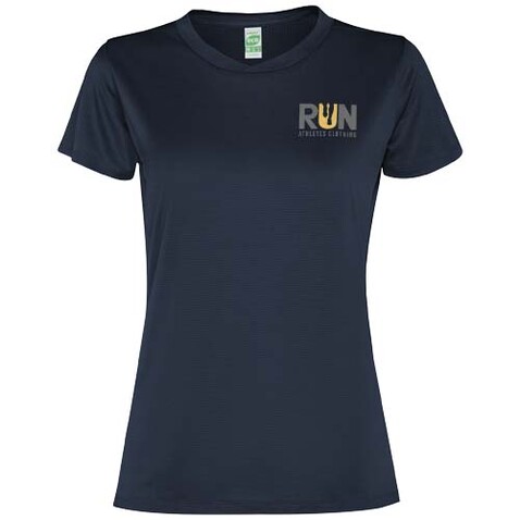 Slam Sport T-Shirt für Damen, Navy Blue bedrucken, Art.-Nr. R03051R1