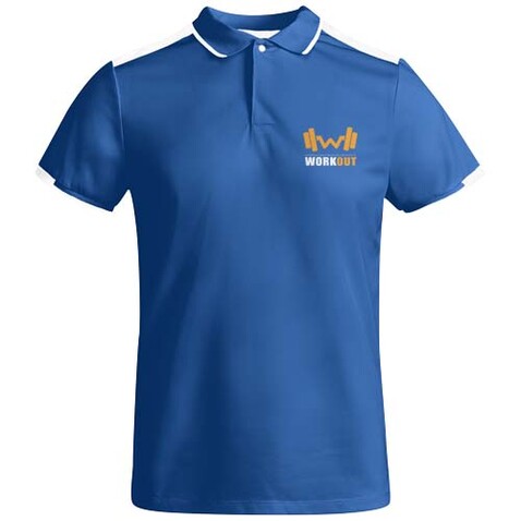 Tamil Sport Poloshirt für Herren, royalblau, weiss bedrucken, Art.-Nr. R04028C1