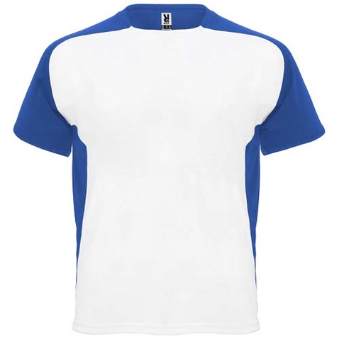 Bugatti T-Shirt Unisex aus recyceltem Material, weiss, royalblau bedrucken, Art.-Nr. R63998Q1