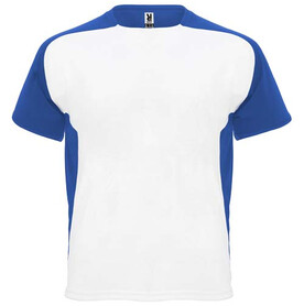 Bugatti T-Shirt Unisex aus recyceltem Material, weiss, royalblau bedrucken, Art.-Nr. R63998Q1