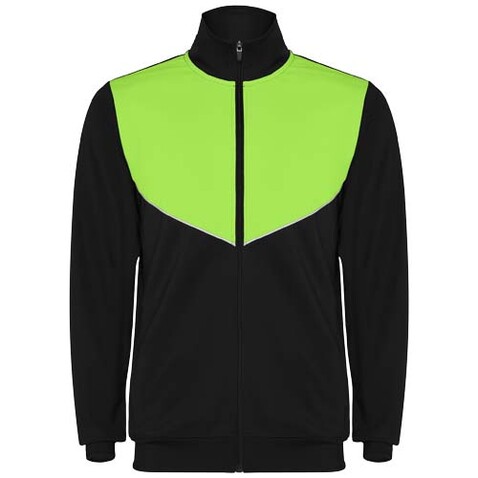 Evans Trainingsanzug Unisex, schwarz, limone bedrucken, Art.-Nr. R64028P1