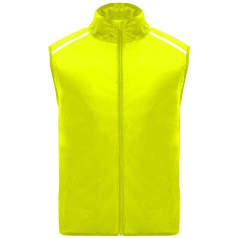 Jannu leichte Laufweste Unisex, Fluor Yellow bedrucken, Art.-Nr. R66841C0