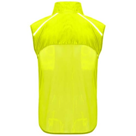 Jannu leichte Laufweste Unisex, Fluor Yellow bedrucken, Art.-Nr. R66841C0