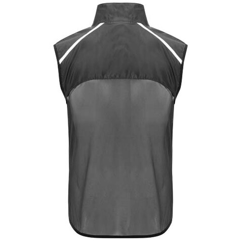 Jannu leichte Laufweste Unisex, schwarz bedrucken, Art.-Nr. R66843O4