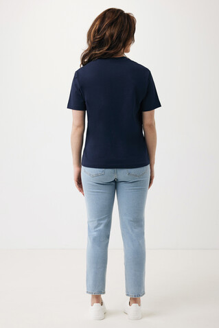 Iqoniq Teide T-Shirt aus recycelter Baumwolle navy blau bedrucken, Art.-Nr. T9105.002.XS