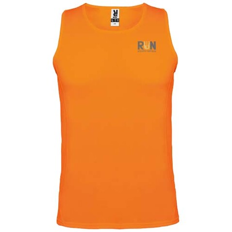 Andre Sport Top für Kinder, Fluor Orange bedrucken, Art.-Nr. K03503LL