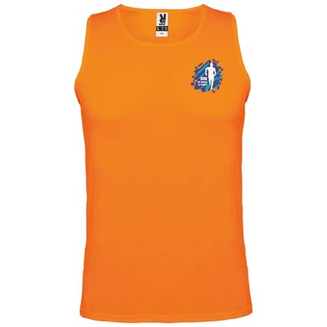 Andre Sport Top für Herren, Fluor Orange bedrucken, Art.-Nr. R03503L1