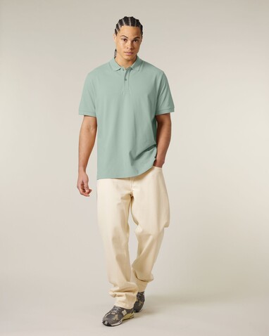 Prepster 2.0 - Das Unisex-Polo - Aloe - S bedrucken, Art.-Nr. STPU222C0891S
