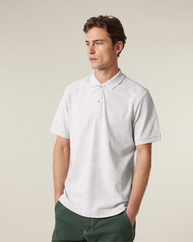 Prepster 2.0 - Das Unisex-Polo - Cool Heather Grey - XXS bedrucken, Art.-Nr. STPU222C1462S