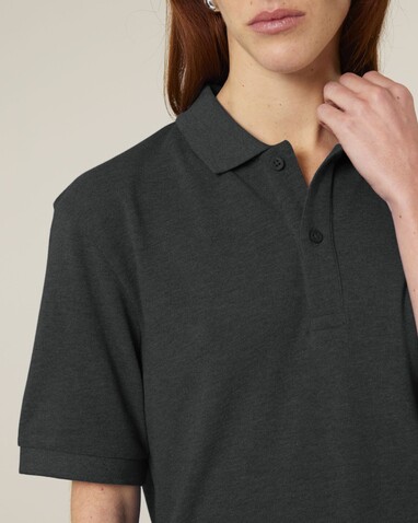 Prepster 2.0 - Das Unisex-Polo - Dark Heather Grey - L bedrucken, Art.-Nr. STPU222C6511L