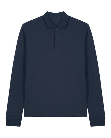 Prepster 2.0 Long Sleeve - Das Langarm-Unisex-Polo - French Navy - XL bedrucken, Art.-Nr. STPU223C7271X