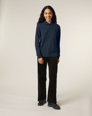 Prepster 2.0 Long Sleeve - Das Langarm-Unisex-Polo - French Navy - XXS bedrucken, Art.-Nr. STPU223C7272S