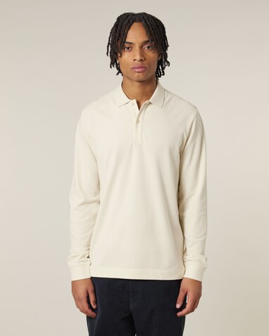 Prepster 2.0 Long Sleeve - Das Langarm-Unisex-Polo - Natural Raw - L bedrucken, Art.-Nr. STPU223C0541L Prepster 2.0 Long Sleeve - Das Langarm-Unisex-Polo - Natural Raw - L bedrucken, Art.-Nr. STPU223C0541L