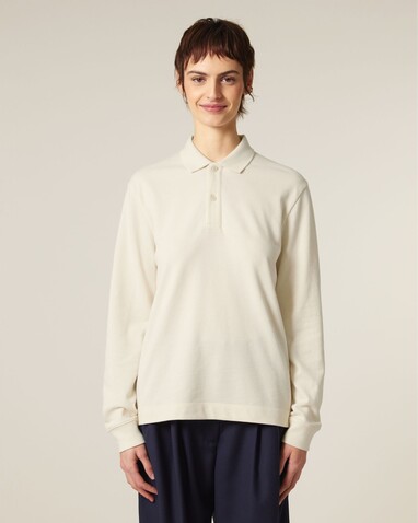 Prepster 2.0 Long Sleeve - Das Langarm-Unisex-Polo - Natural Raw - XXS bedrucken, Art.-Nr. STPU223C0542S Prepster 2.0 Long Sleeve - Das Langarm-Unisex-Polo - Natural Raw - XXS bedrucken, Art.-Nr. STPU223C0542S