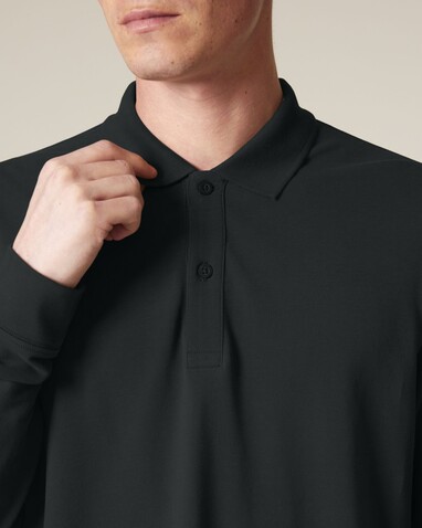 Prepster 2.0 Long Sleeve - Das Langarm-Unisex-Polo - Black - L bedrucken, Art.-Nr. STPU223C0021L Prepster 2.0 Long Sleeve - Das Langarm-Unisex-Polo - Black - L bedrucken, Art.-Nr. STPU223C0021L