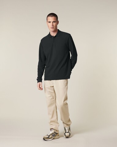 Prepster 2.0 Long Sleeve - Das Langarm-Unisex-Polo - Black - L bedrucken, Art.-Nr. STPU223C0021L Prepster 2.0 Long Sleeve - Das Langarm-Unisex-Polo - Black - L bedrucken, Art.-Nr. STPU223C0021L