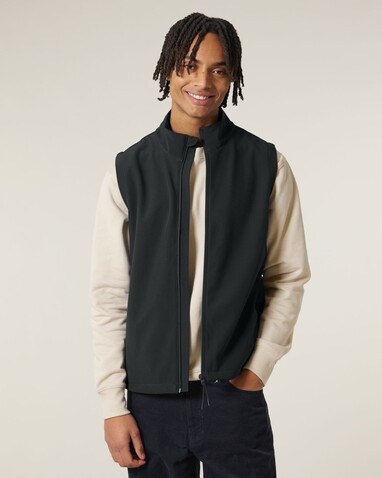 Stanley Trail Blazer - Die Herren-Softshellweste - Black - 5XL bedrucken, Art.-Nr. STJM235C0025X