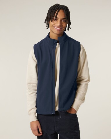 Stanley Trail Blazer - Die Herren-Softshellweste - French Navy - S bedrucken, Art.-Nr. STJM235C7271S