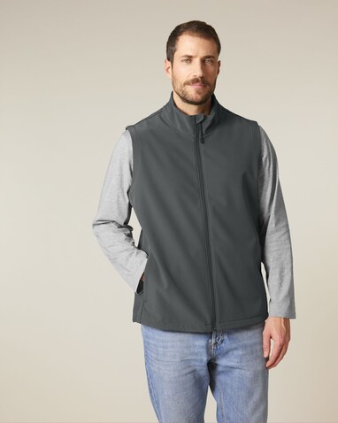 Stanley Trail Blazer - Die Herren-Softshellweste - Anthracite - L bedrucken, Art.-Nr. STJM235C2531L