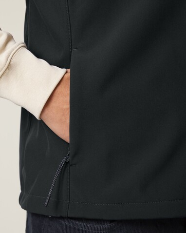 Stanley Trail Blazer - Die Herren-Softshellweste - Black - XL bedrucken, Art.-Nr. STJM235C0021X