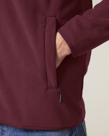 Stanley Guider - Die Herren-Fleecejacke - Burgundy - S bedrucken, Art.-Nr. STJM238C2441S