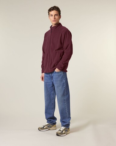 Stanley Guider - Die Herren-Fleecejacke - Burgundy - S bedrucken, Art.-Nr. STJM238C2441S