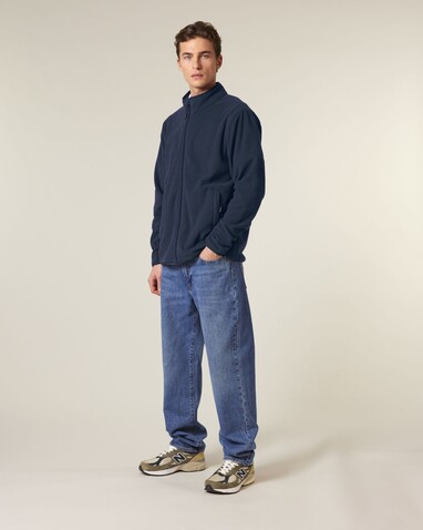 Stanley Guider - Die Herren-Fleecejacke - French Navy - M bedrucken, Art.-Nr. STJM238C7271M