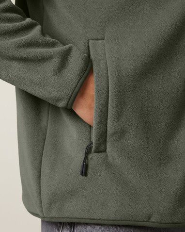 Stanley Guider - Die Herren-Fleecejacke - Khaki - S bedrucken, Art.-Nr. STJM238C2231S