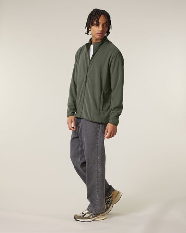 Stanley Guider - Die Herren-Fleecejacke - Khaki - 3XL bedrucken, Art.-Nr. STJM238C2233X
