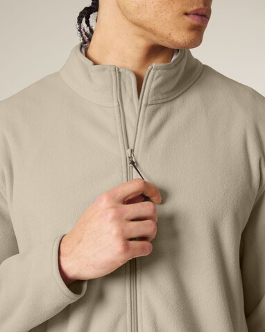 Stanley Guider - Die Herren-Fleecejacke - Desert Dust - M bedrucken, Art.-Nr. STJM238C0281M