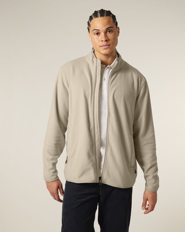 Stanley Guider - Die Herren-Fleecejacke - Desert Dust - M bedrucken, Art.-Nr. STJM238C0281M