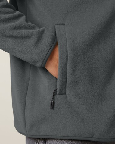 Stanley Guider - Die Herren-Fleecejacke - Anthracite - L bedrucken, Art.-Nr. STJM238C2531L
