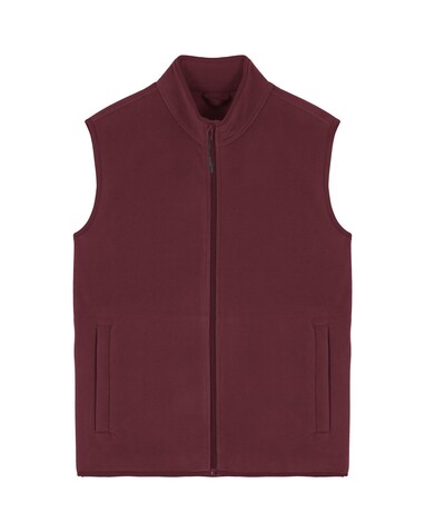 Stanley Quester - Die Herren-Fleeceweste - Burgundy - XL bedrucken, Art.-Nr. STJM240C2441X