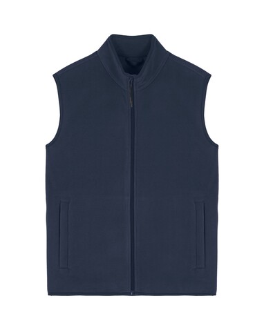 Stanley Quester - Die Herren-Fleeceweste - French Navy - XL bedrucken, Art.-Nr. STJM240C7271X