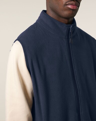 Stanley Quester - Die Herren-Fleeceweste - French Navy - XXL bedrucken, Art.-Nr. STJM240C7272X