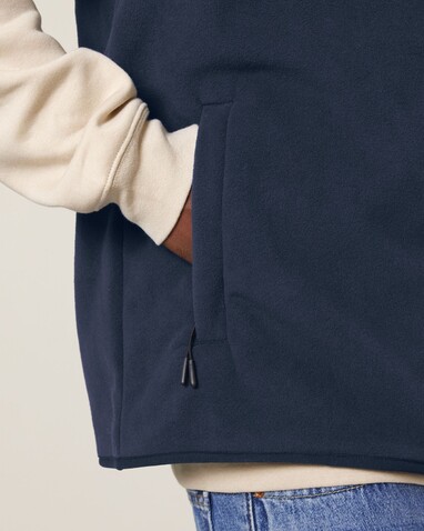 Stanley Quester - Die Herren-Fleeceweste - French Navy - M bedrucken, Art.-Nr. STJM240C7271M