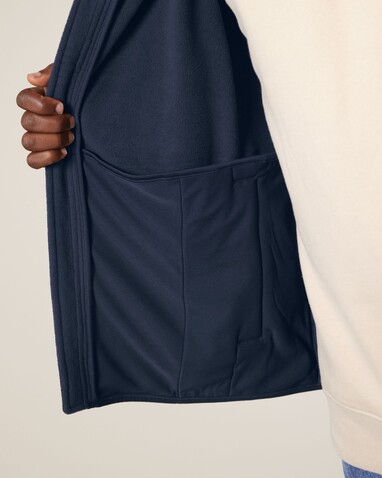 Stanley Quester - Die Herren-Fleeceweste - French Navy - XL bedrucken, Art.-Nr. STJM240C7271X