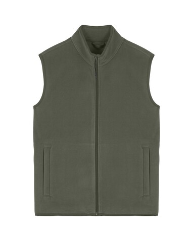 Stanley Quester - Die Herren-Fleeceweste - Khaki - 3XL bedrucken, Art.-Nr. STJM240C2233X