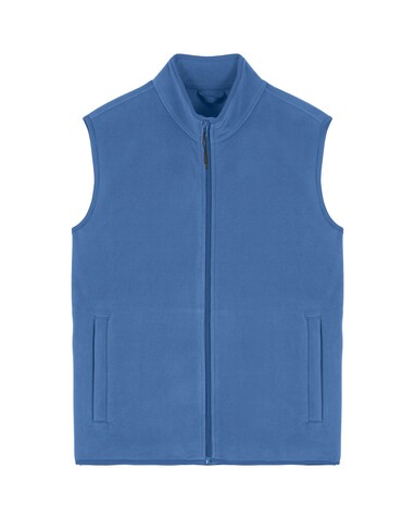 Stanley Quester - Die Herren-Fleeceweste - Mindful Blue - S bedrucken, Art.-Nr. STJM240C7291S