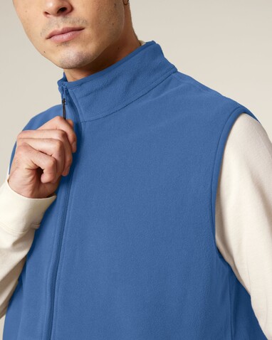 Stanley Quester - Die Herren-Fleeceweste - Mindful Blue - L bedrucken, Art.-Nr. STJM240C7291L