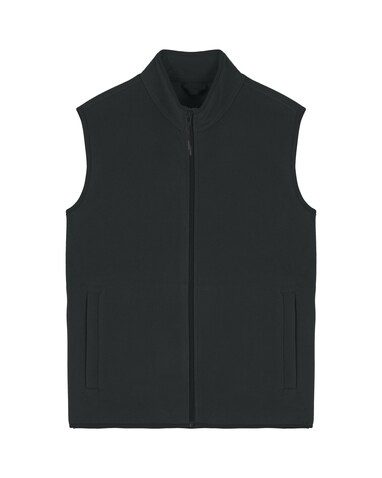 Stanley Quester - Die Herren-Fleeceweste - Black - L bedrucken, Art.-Nr. STJM240C0021L
